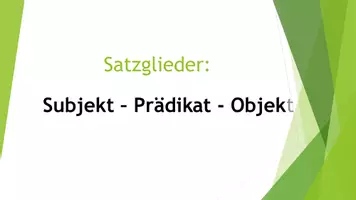 Vorschau - Arbeitsblätter - Satzglieder - Seite 1