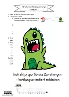 Vorschau - Arbeitsblätter - indirekt proportionale Zuordnungen erleben - Deckblatt