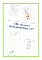 Vorschau - Arbeitsblätter - Ki- Hu- Führerschein! Was ich alles über Hunde weiß? - Deckblatt