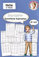 Vorschau - Arbeitsblätter - Arbeitsblätter zur schriftlichen Subtraktion / schriftliche Subtraktion ZR 1000 (3. Klasse) - Deckblatt