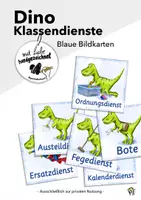 Vorschau - Poster - Materialpaket: Dino Dienste (Cliparts + Karten) - Seite 1