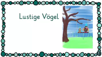 Vorschau - Mal- und Bastelvorlagen - Lustige Vögel-Kunst-Frühling-Klasse 2/3 - Seite 1