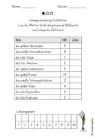 Vorschau - Arbeitsblätter - Lesespaziergang zum Thema Frühblüher - 2./3. Klasse - Seite 1