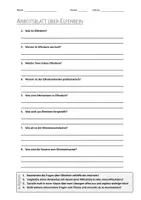 Vorschau - Arbeitsblätter - AB mit Fragen zum Thema "Elfenbein" + Lösungsblatt - Deckblatt