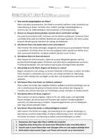 Vorschau - Arbeitsblätter - AB mit Fragen zum Thema "Eltern" + Lösungsblatt - Seite 1