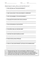 Vorschau - Arbeitsblätter - Lernposter + AB mit Fragen zum Thema "Emil und die Detektive" + Lösungsblatt + Mindmap + Infografik - Seite 1