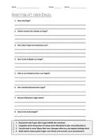 Vorschau - Arbeitsblätter - AB mit Fragen zum Thema "Engel" + Lösungsblatt + Infografik - Deckblatt