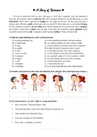 Aperçu - Feuilles d'exercices - Valentine's day - A story and vocabulary of romance - Page de couverture