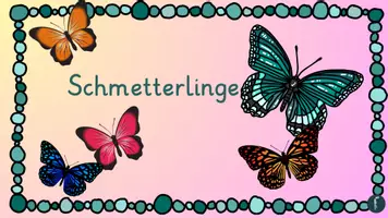 Vorschau - Mal- und Bastelvorlagen - Der Weg der Schmetterlinge-Kunst-Klasse 1-4 - Seite 1