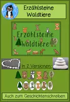 Vorschau - Spiele - Erzählsteine Waldtiere – Kreatives Schreiben & Geschichten erzählen in Deutsch (Kita, Vorschule & Grundschule) - Deckblatt