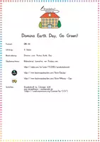 Vorschau - Spiele - *FREEBIE*: Go Green / Earth Day (Domino) - Englisch - Kl. 3/4 - Seite 1