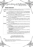 Aperçu - Feuilles d'exercices - Write your own story - Halloween - Page 1