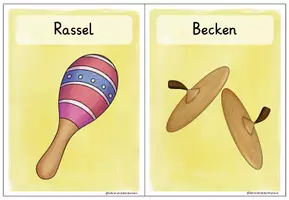 Vorschau - Spiele - Orff-Instrumente: Bildkarten und Spiele - Seite 1