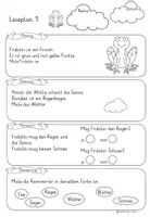 Vorschau - Arbeitsblätter - Tägliches Lesetraining für Klasse 1 & 2 Frühling - Frosch Fridolin - Seite 1