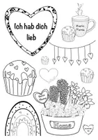 Vorschau - Mal- und Bastelvorlagen - Mal- & Bastelvorlage für Mutter- & Vatertag - Seite 3