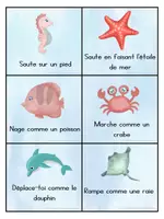 Aperçu - Jeux - Jeu d'imitation animaux marins - Page 1