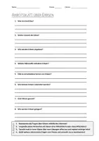 Vorschau - Arbeitsblätter - AB mit Fragen zum Thema "Erbsen" + Lösungsblatt - Deckblatt