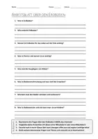 Vorschau - Arbeitsblätter - AB mit Fragen zum Thema "Erdboden" + Lösungsblatt - Deckblatt