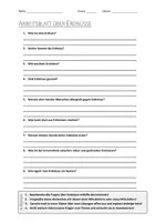 Vorschau - Arbeitsblätter - AB mit Fragen zum Thema "Erdnüsse" + Lösungsblatt - Deckblatt
