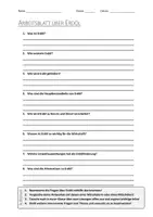 Vorschau - Arbeitsblätter - AB mit Fragen zum Thema "Erdöl" + Lösungsblatt + Mindmap + Infografik - Deckblatt