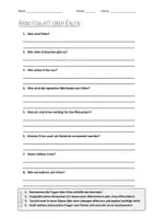 Vorschau - Arbeitsblätter - AB mit Fragen zum Thema "Erlen" + Lösungsblatt - Deckblatt
