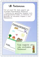 Vorschau - Stundenentwürfe - Materialpaket Pentominos UB+ Material - Deckblatt