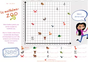 Aperçu - Jeux - Le mathéma-zoo - plan cartésien - Page de couverture