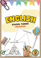 Aperçu - Feuilles d'exercices - School Things Triomino | Vocabulary - Page de couverture
