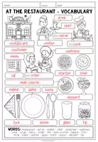Vorschau - Arbeitsblätter - At the Restaurant – Wortschatz Englisch | Vocabulary Worksheet 5.–6. Klasse - Seite 2