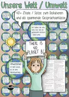 Vorschau - Spiele - 40+ Zitate und Sätze über die Welt / Umwelt für Gespräche #timeforclimateaction - Deckblatt