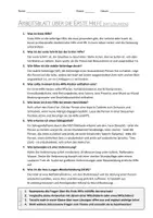 Vorschau - Arbeitsblätter - AB mit Fragen zum Thema "Erste Hilfe" + Lösungsblatt + Mindmap + Infografik - Seite 3