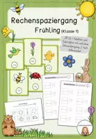Vorschau - Arbeitsblätter - Rechenspaziergang - Frühling (ZR 20, Klasse 1) - Deckblatt