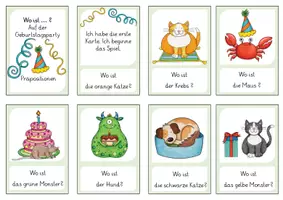 Vorschau - Spiele - Präpositionen Spiel "Wo ist...?" - Seite 1