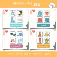 Aperçu - Apprentissages en autonomie - BOOM CARDS Les vêtements SET 2 - Page 2