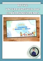 Vorschau - Stundenentwürfe - PPTX und Unterrichts-Verlauf: Ernährungstrends - Deckblatt