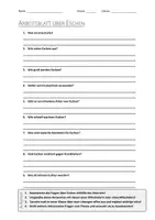Vorschau - Arbeitsblätter - AB mit Fragen zum Thema "Eschen" + Lösungsblatt - Deckblatt