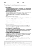 Vorschau - Arbeitsblätter - AB mit Fragen zum Thema "Esperanto" + Lösungsblatt + Infografik - Seite 2