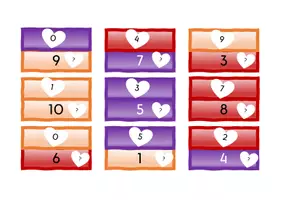 Vorschau - Spiele - Mathe-Lese-Spiel "Verliebte Zahlen" - Seite 2