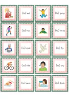 Aperçu - Jeux - Verbs Picture + Word Cards | Vocabulary - Page 1