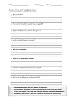 Vorschau - Arbeitsblätter - AB mit Fragen zum Thema "Etui" + Lösungsblatt - Deckblatt