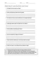 Vorschau - Arbeitsblätter - AB mit Fragen zum Thema "Euphrat und Tigris" + Lösungsblatt + Infografik - Deckblatt