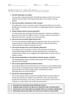 Vorschau - Arbeitsblätter - AB mit Fragen zum Thema "Europa" + Lösungsblatt + Infografik - Seite 2