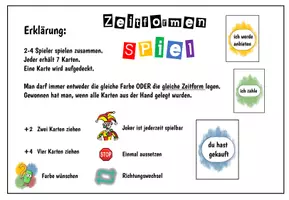 Vorschau - Spiele - Zeitformen Verben Kartenspiel / Deutsch / Freiarbeit - Seite 1