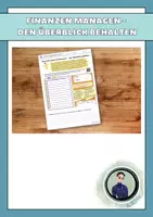 Vorschau - Arbeitsblätter - Finanzen managen - den Überblick behalten - Deckblatt