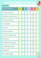 Vista previa - Refuerzo / NEE / Materiales de apoyo - CUADERNOS PRÁCTICOS DE LOGOPEDIA. CONTROL DIARIO PRAXIAS - página 3