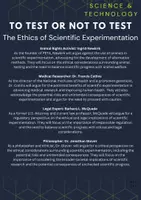 Vorschau - Stundenentwürfe - Science & Technology Debate: Ethics of Scientific Experimentation (Sek II) - Seite 1