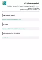 Vorschau - Arbeitsblätter - Vocabulary exercises (Wortschatz) - passend zu Open World 1 Unit 4 - Seite 1