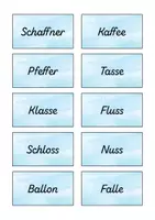 Vorschau - Arbeitsblätter - Schnappspiel - Doppelmitlaute - Seite 3