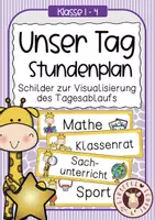 Vorschau - Unterrichtsreihen - Giraffenklasse - Tagestransparenz / Stundenplan - Deckblatt