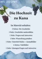 Vorschau - Mal- und Bastelvorlagen - Die Hochzeit zu Kana | Wunder in der Bibel - Seite 2